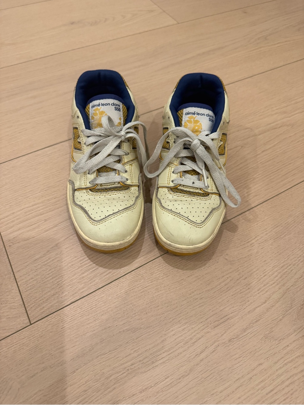 New Balance 550 Aimé Leon Dore Masaryk Community Gym Yellow Women’s Size 6.5
